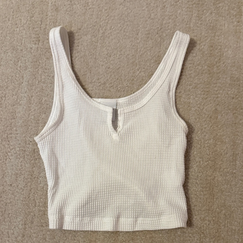 Aritzia TNA Waffle Knit Lounge Tank Top